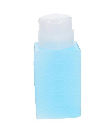 NUSITOU Gel Nail Polish Nail Gel Polish Liquid Pump Dispenser Nail Polish Remover Powder Pump Bottle Alcohol Dispenser Makeup Remover Bottle Repair Travel Plastic Shampoo Bottle 6x5x13cm Blue