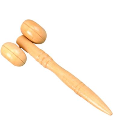 Lurrose Wooden Anti-Aging Face Massage Tool | Thin Roller & Rod for Face Lifting & Muscle Relaxation | Bamboo Lotus Tree Massage Device - Buy Online on GoSupps.com