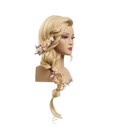 L'IMAGE ELENA Blonde Styling Head | 50 cm Real Hair & Eyelashes | International Shipping Available - Buy Online on GoSupps.com