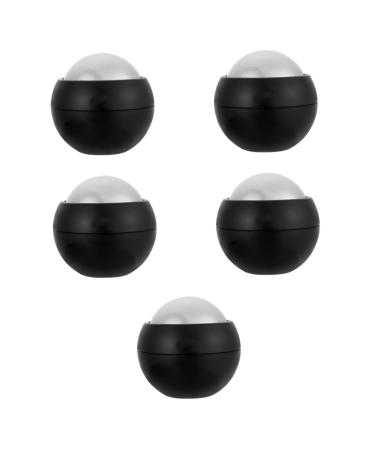 Partykindom 5st hand massage ball ice cream roller roller for the face foot massage device portable massage ball roller ball for the household stainless steel the ball roll puck tool fitness