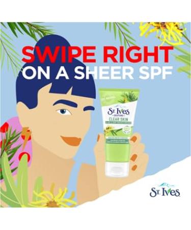St. Ives Clear Skin Lotion - 3-in-1 SPF 25 Moisturizer for Acne Prone Skin | Lightweight Daily Face Lotion with Tea Tree & Witch Hazel | Pack of 3 (3 Fl Oz - Buy Online on GoSupps.com
