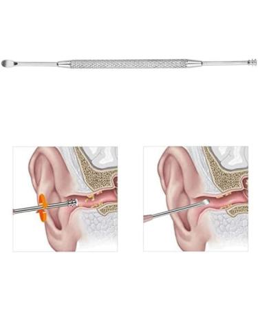 Stainless Steel Spiral Ear Wax Cleaner - Double-Ended Ear Cleaning Tool for Adults & Kids | 360 Spiral Massage Ear Pick - 2 PCS - Buy Online on GoSupps.com