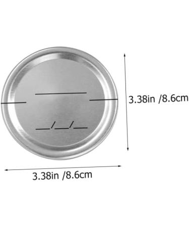 POPETPOP 90 Pcs Mason Jar Lids Coffee Glass Storage Lids Canning Jar Lid Gold Cake Board Glass Coffee Carafe Reusable Canning Cover Thai Massage Stick Ball Jar Lids Tinplate Ring Wide Mouth Silverx3pcs 8.6X8.6X0.2CMx3pcs - Buy Online on GoSupps.com