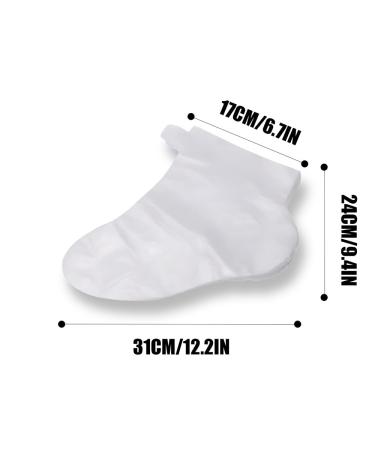 100pcs Disposable Paraffin Bath Liners for Foot Spa Moisturizing - Transparent Plastic Foot Covers for Women & Feet Care - Buy Online on GoSupps.com