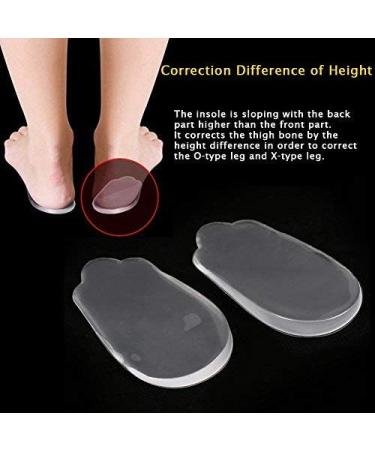 Slid Blinds Heel Cushion Height Increase Heel Pillow | Soft Silicone Lift Pads for Heel Pain Relief & O/X Legs Correction - Buy Online on GoSupps.com