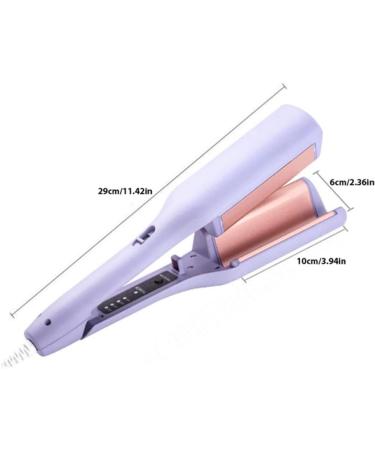 Rommantic French Egg Roll Curling Iron 32mm Curling Wand V-Shape Ceramic Big Waves Hair Crimper Adjustable Temperature Waver Curling Iron Wand Egg Roll Hair Curler for Long Short Hair (Purple) - Buy Online on GoSupps.com