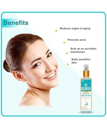 Buy Newish Glycerin for Face & Skin Care - Softening & Moisturizing - 250ml / 8.45 Fl Oz - International Shipping Available - Buy Online on GoSupps.com