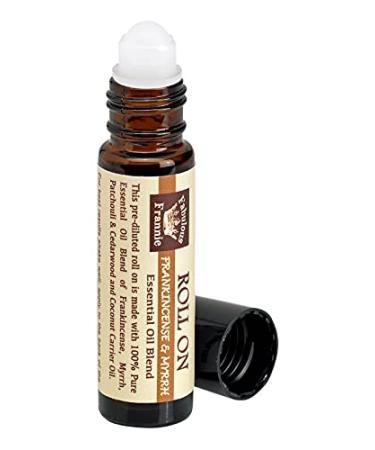 Fabulous Frannie Frankincense and Myrrh Essential Oil Blend Roll On 10ml Made with Frankincense Myrrh Patchouli & Cedarwood Essential Oils and Coconut Carrier Oil.