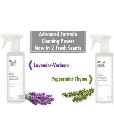 MORE Stone & Quartz All Purpose Cleaning Spray + Protector - Peppermint 16oz Twin Pack - Buy Online on GoSupps.com