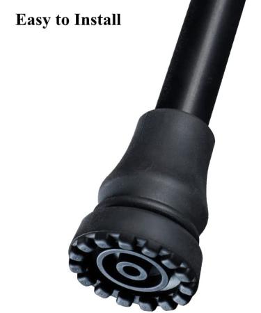 2-Pack Heavy Duty 7/8 Inch Rubber Cane Tips - Black Replacement Tips for Seniors Walking Stick - Safety Accessories - Buy Online on GoSupps.com