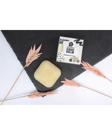 Hello Simple Solid Hand Cream - Zero Waste Vegan Hand Balm | Sustainable Natural Cosmetics | Plastic-Free & Microplastic-Free | 25g Ginger - Buy Online on GoSupps.com