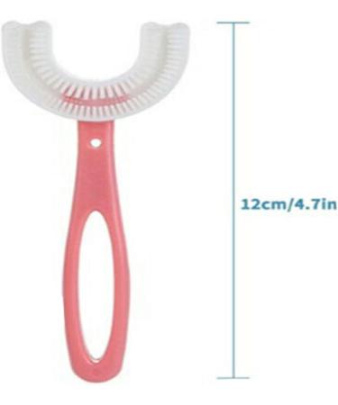 HDDH 2 Pcs U-Shaped Baby Toothbrush for Kids 6-12 Years - Food Grade Silicone, 360 Oral Teeth Cleaning Design - Buy Online on GoSupps.com
