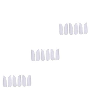 NOLITOY 9 Pairs Shoe Inserts Orthopedic Heel Insoles Arch Inserts Silicone Gel Heel Pads Half Insoles Heel Insole Legs Heel Pads Men and Women Wedge Shape Pad