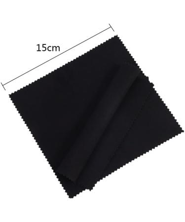 30 Pcs Microfiber Cleaning Cloths - Soft Eyeglass & Screen Wipes for Phones & Computers - Black Square Lens Cleaner - Buy Online on GoSupps.com