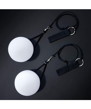 Jooheli LED Poi Balls - 2 Improved Rainbow Strobe Juggling Balls for Beginners & Professionals | Ideal for Dance & Performance - Buy Online on GoSupps.com