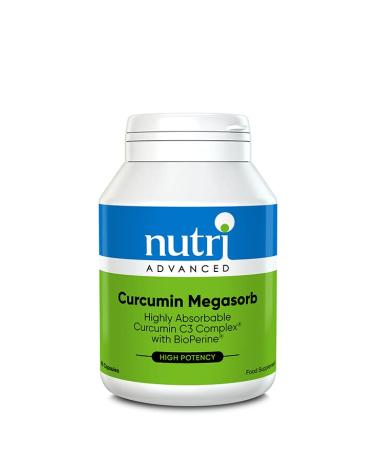 Nutri Advanced - Curcumin Megasorb - Highly Bioavailable Curcumin + Black Pepper Extract - 60 Capsules 60 Count (Pack of 1)