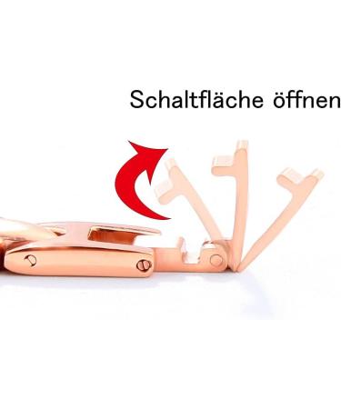 Men's Rose Gold Magnetic Field Therapy Bracelet - Adjustable 7.8 Magnetic Hard Band - Ideal Health Gift - Buy Online on GoSupps.com