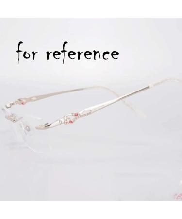 VekkEr Yewear Leg Eyeglass Accessories - Women's White Replacement Temples for Metal Rimless Glasses | International Shipping Available - Buy Online on GoSupps.com