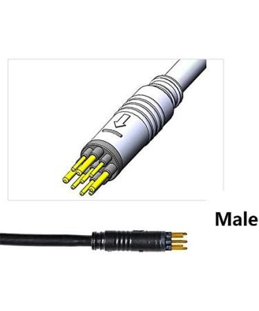 60cm Alliteqwe E-Bike 9Pin Motor Extension Cable - Waterproof Hub Motor Connector, Black - Buy Online on GoSupps.com