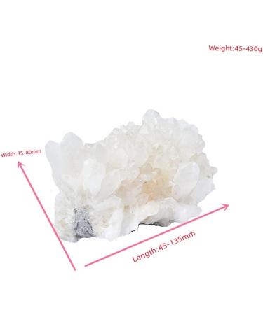 Home Natural Raw Clean Quartz White Crystal Cluster Ornaments Specimen Home Decoration Raw Crystals Home Goods (Size : 250-350g) - Buy Online on GoSupps.com