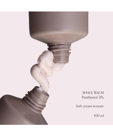 Shave Balm with 3% Panthenol & Natural Ingredients | Moisturizing Shaving Cream for Comfort & Skin Protection - 100ml - Buy Online on GoSupps.com