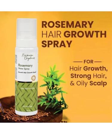 Nirmaaya Organics Rosemary Water Spray 100ml - 100% Pure & Natural | Anti-Hairfall Growth Therapy - Ship Worldwide - Buy Online on GoSupps.com