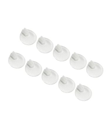 FRCOLOR 5 Pairs Clip Pad Shoe Inserts Foot Pad Reusable Gel Pads Adhesive Insoles Round Hair Brush Women Flip Assorted Color 3.5X3.5X1.8CM