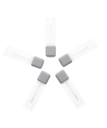 Healeved 5pi ces Tubes de Gloss L vres Vides Flacons Cylindriques pour Gloss Huile L vres et Colorant Anti-fuites Pratiques pour Voyager et Shopping