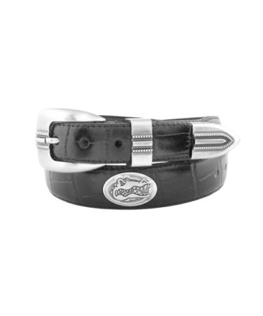 Zeppelin Products Inc. NCAA Florida Gators Crocodile Tip Leather Concho Belt Black 38