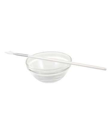 Housoutil 1 Set Beauty Diy Brush Cosmetic Making Tools Mud Applicator Facial Tool Brush Applicator Sleeping Diy Cream Bowl To Sleep White Spatula Aluminum 7.5X7.5X3.3CM White