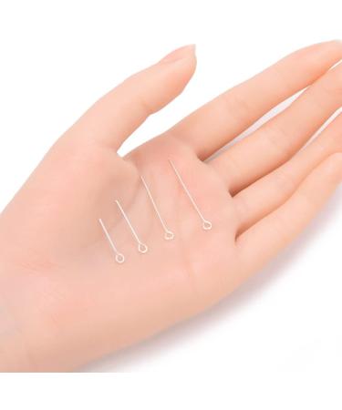 500pcs Silver Eye Pins 18mm for Jewelry Making - 21 Gauge Craft Wire - CF157-18 - Buy Online on GoSupps.com