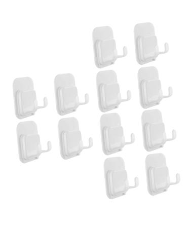 Housoutil 12 pth hook Insert razor hook hanger stand holder for drying razor meters bathroom razor hangers razor holder sticker adhesive hooks sticky hooks