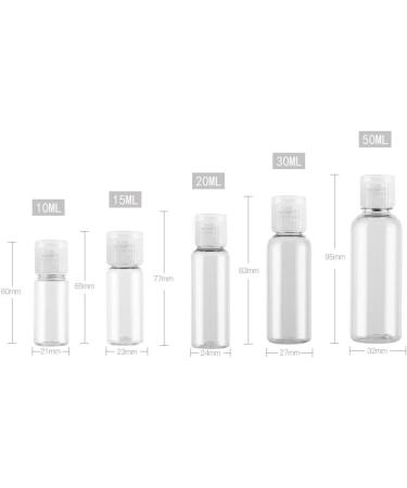 12Pcs 15ml Clear Plastic Empty Travel Bottles Container with Flip Cap Refillable Toiletry Bottles Containers Cosmetic Sample Bottles for Shampoo Body Wash Lotion Essential Oil 15ml/0.5oz - Buy Online on GoSupps.com