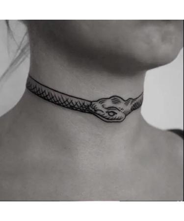 Black Snake Temporary Tattoos | Waterproof Body Art Stickers | 4 Sheets | Men Women Arm Neck Flash Decals - Buy Online on GoSupps.com