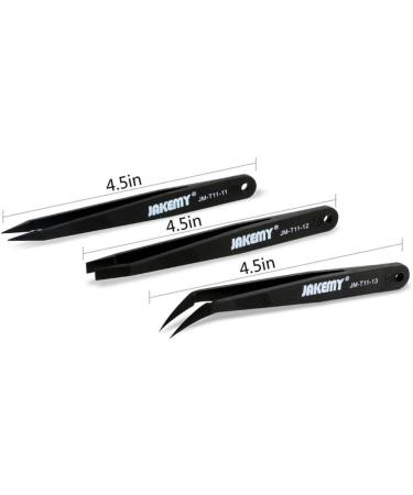 Misppro 3 Pieces Antistatic Tweezers Set - Essential Tools for Electronics Jewelry & Watch Repair | International Shipping Available - Buy Online on GoSupps.com