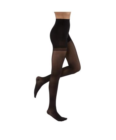 JOBST UltraSheer Waist High 20-30 mmHg Compression Stockings Pantyhose Closed Toe Medium Classic Black Classic Black Medium
