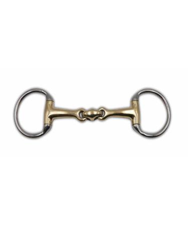 AMKA olive head bit double broken solid Argentan olive head bit pony strength 12 mm rings 50 mm 9 5