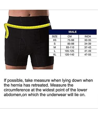 Corsinel Men's Boxer Shorts for Stoma & Hernia - Discrete Supportive Underpants Seamless Stretch Black 2X Large - Pack of 1 - Buy Online on GoSupps.com