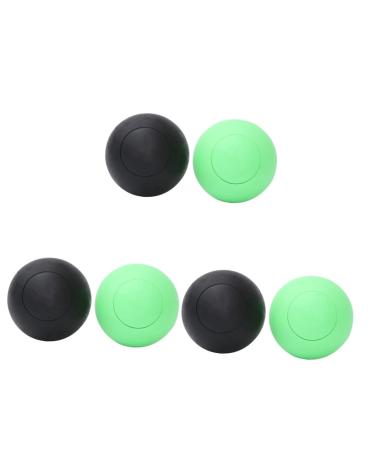 JECOMPRIS 6 STK YOGA massage ball Exercise material Elastic back roll Yoga ball Multi-color massage ball soft TPE massage ball yoga roll for massage gently massage ball scroll wheel Fascia ball 6.3x6.3 cmx3Pcs as shown