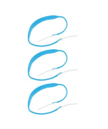 COHEALI Trachea Fixation Band 3Pcs Professional Tracheotomy Fixed Bands Tracheostomy Protect Tracheostomy Fixators (Sky-blue)