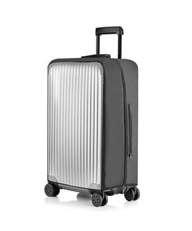 FGAXQRPIP Elastic Waterproof Protection for Luggage PVC Covers Suitcase Cover Travel Accessorie Dust Proof Cover Trolley Case(26inch Grey)