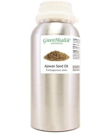 Ajowan Seed Essential Oil - 16 fl oz - Aluminum Bottle w/Locking Cap - GreenHealth - Buy Online on GoSupps.com