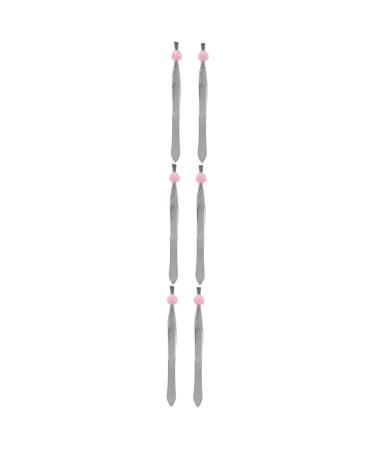 Minkissy 6 STK Tools For eyebrow care eyebrow gimmicky eyebrow tweezers hair tweezers Professional tweezers scissor -shaped tweezers just hair removal clip A011
