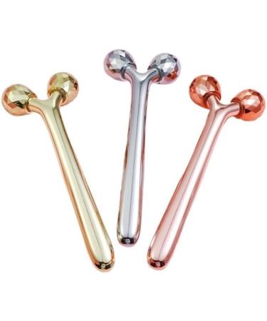 Shop 3D Roller Ball Face Massage Wand | V-Face God Kinn Metal & Plastic - Gold & Silver Options - Buy Online on GoSupps.com