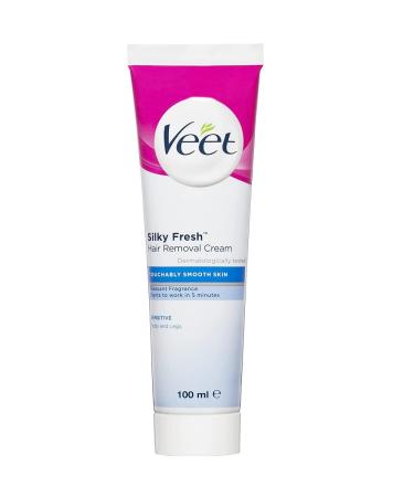 Veet Sensitive Skin Hair Removal Cream 100g - Gentle Hair Removal - Buy Online on GoSupps.com