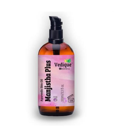 VEDIQUE Remedies Manjistha Plus Oil | Soothing and Relaxing | Fast Acting Effective Relief | All Natural (100ml / 3.38 fl oz) 3.39 Fl Oz (Pack of 1)