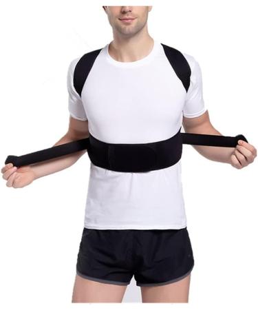 DFHBFG Adjustable Posture Corrector & Shoulder Back Support Belt - Neoprene Brace for Men & Women | M Code - Buy Online on GoSupps.com