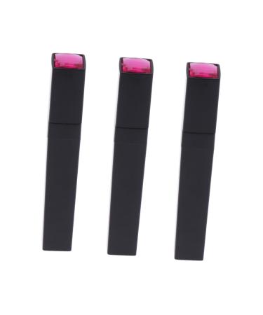 TOVINANNA 3pcs Eyelash Glue Tube Eyelash Spoolies Empty Mascara Bottle Empty Eyeliner Tube Black