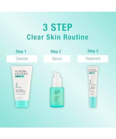 Super Facialist On The Spot Clarifying Gel - Spot Treatment for Acne with 10% Niacinamide Tea Tree Oil & Prebiotics Vegan Friendly 15ml - Buy Online on GoSupps.com