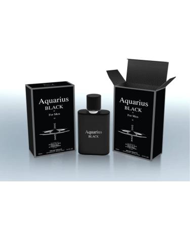 Aquarius Black for Men Eau de Toilette Natural Spray Men Cologne Masculine Scent 3.4 Fl Oz/100ML 3.40 Fl Oz (Pack of 1) Aquarius Black 3.4 Fl Oz (Pack of 1)